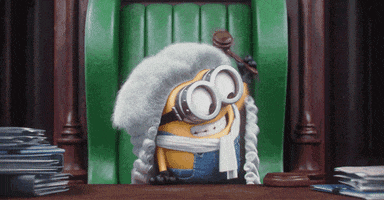 Law Judge GIF by Minions