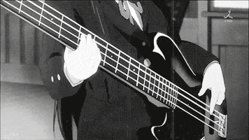 k-on bass GIF