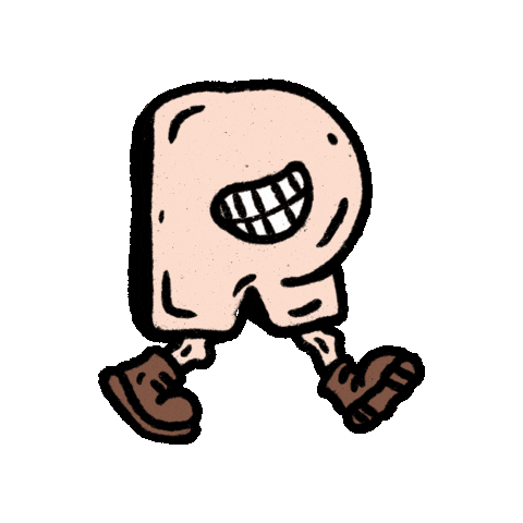 R Hiking Sticker