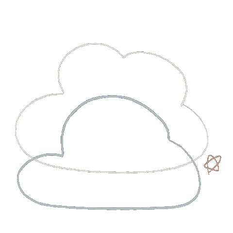 Stars Clouds Sticker