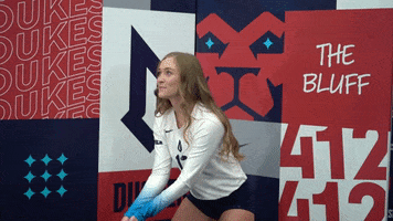 Volleyball Ball Hit GIF by GoDuquesne