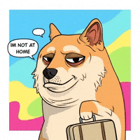 Leaving Shiba Inu GIF by Doge Pound