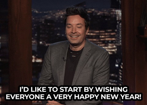 Happy New Year Holiday GIF by The Tonight Show Starring Jimmy Fallon