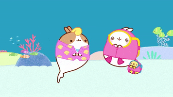 best friends fun GIF by Molang