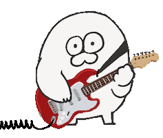 Love Music Guitar Sticker