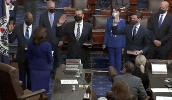 Swearing In Jon Ossoff GIF by GIPHY News
