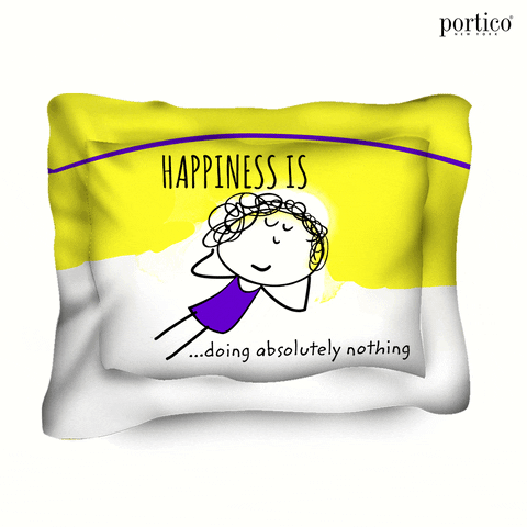 pillow sleeping GIF by Creative Portico (India) Pvt. Ltd