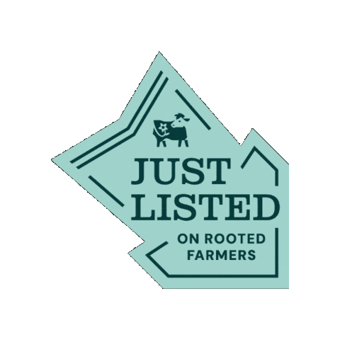 Justlisted Sticker by Rooted Farmers