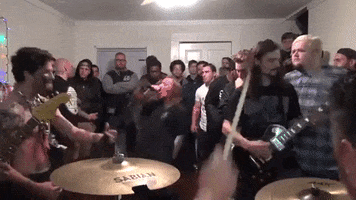 mosh pit hair whip GIF by To Live A Lie Records
