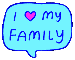 Family Time Love Sticker by Katharine Kow
