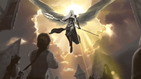 Resultado de imagem para angel magic the gathering gif