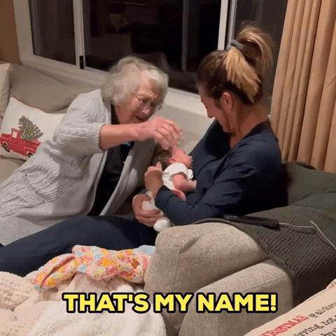 Thats My Name Baby GIF by Storyful