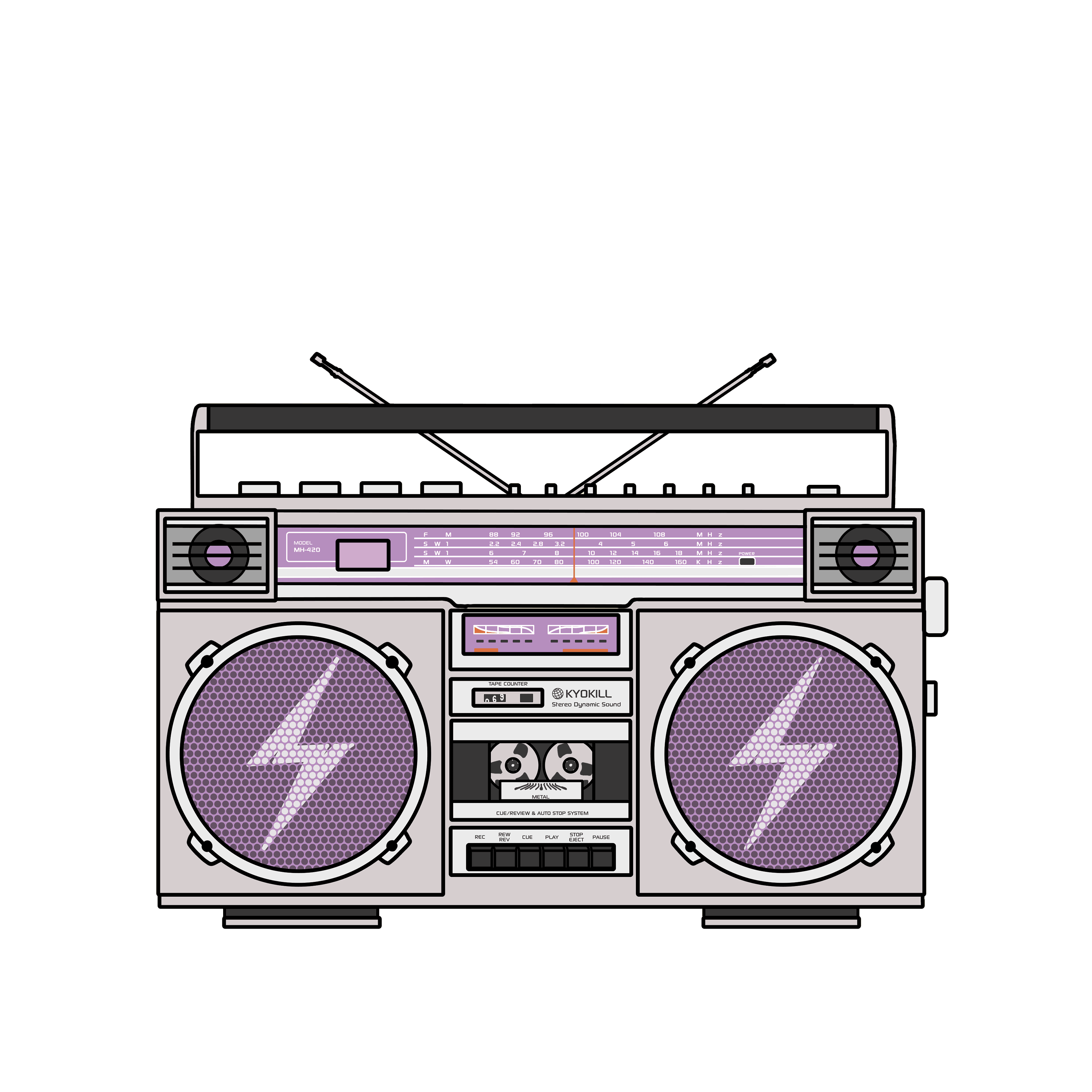Listen Sound System Sticker by Kyokill for iOS & Android GIPHY