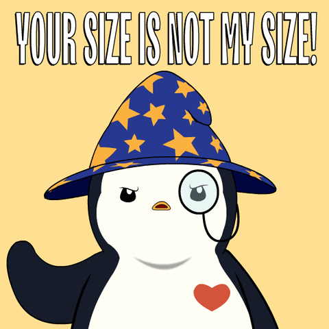 Visualizing trade sizes from large to small