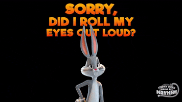 bugs bunny eye roll GIF by Looney Tunes World of Mayhem