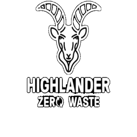 Zero Waste Highlander Sticker by HIGHLANDERAdventure