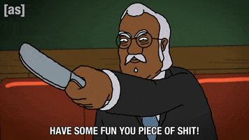 Knife Have Fun GIF by Adult Swim