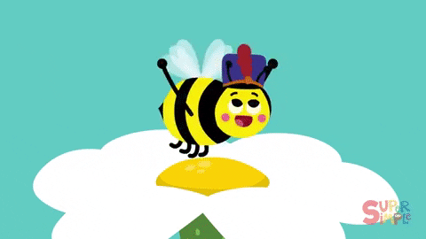 summer, flowers, spring, bees, buzzing bees, marching bees GIF - GIF