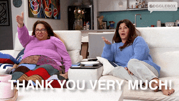 Thank You Very Much GIF by Gogglebox Australia