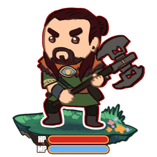 Axe Dwarf Sticker