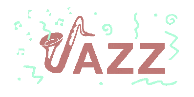 Jazz Saxophone Sticker