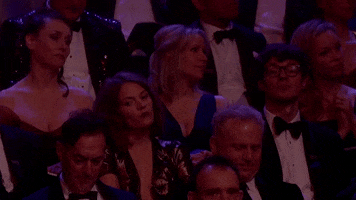 unimpressed olivier awards GIF by Official London Theatre