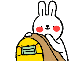 懶散兔與啾先生 Sticker