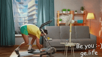 Funny Exercise Workout Just Be Yourself GIF