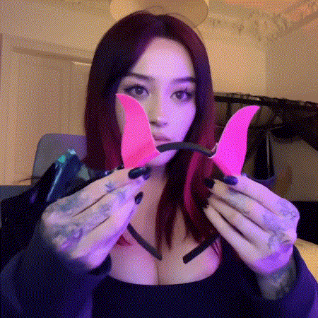 Cute Girl Twitch GIF