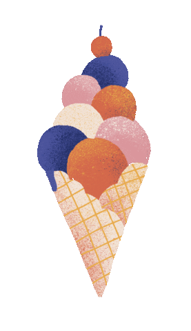 Ice Cream Summer Sticker