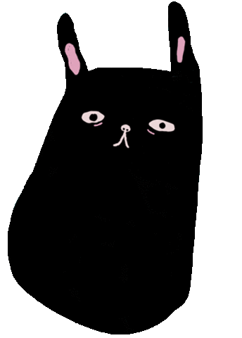 Black Cat Sticker by Junkyard