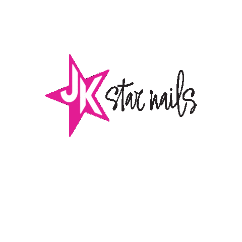 JK star nails Sticker