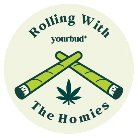 Rolling With The Homies Sticker by YourBud