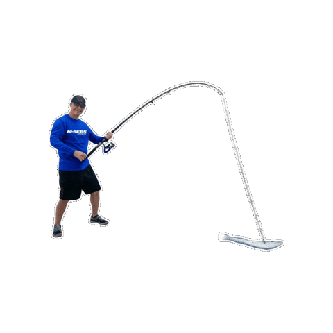 Fishing Line Fish Sticker by AFW Fishing Brands