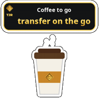 On The Go Coffee Sticker by Tajir Chain