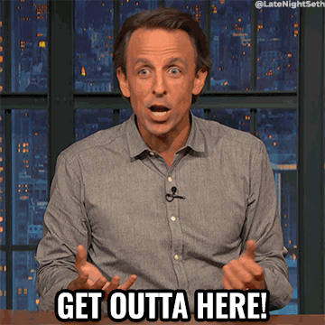 Get Out Of Here Go Away GIF by Late Night with Seth Meyers
