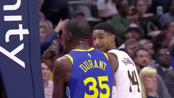 Looking Back Kevin Durant GIF by NBA