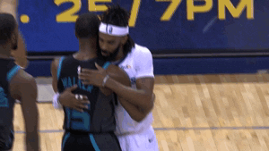 kemba walker hug GIF by NBA