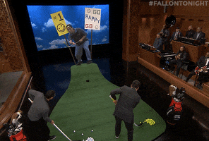 Golfing Jimmy Fallon GIF by The Tonight Show Starring Jimmy Fallon