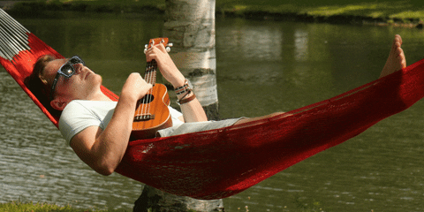 hammock ukulele GIF by Northern Illinois University
