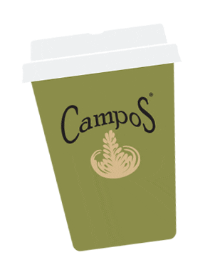 Coffee Time Cup Sticker by Campos Coffee