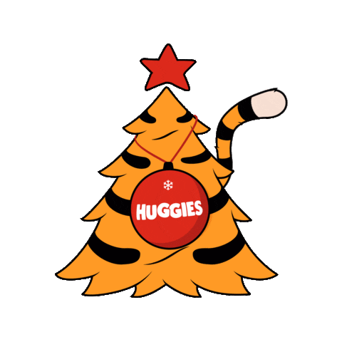 Happy Christmas Sticker by Huggies Россия