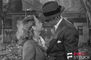 black and white kiss GIF by FilmStruck