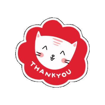 Cat Thanks Sticker by Indorelawan