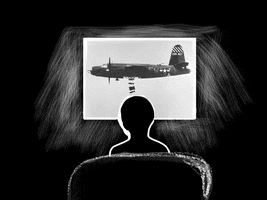 War Plane GIF by Barbara Pozzi