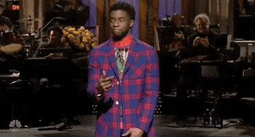 Looking Around Chadwick Boseman GIF by Saturday Night Live