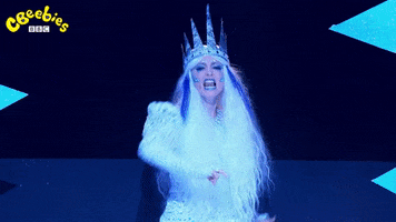 Ice Queen Christmas GIF by CBeebies HQ