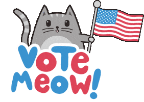 Voting United States Sticker by Meowingtons