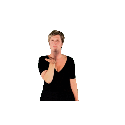 Kisses Sticker by Erin Bradley