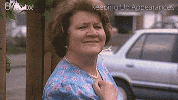 happy keeping up appearances GIF by britbox